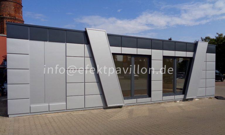 Baugenehmigung für Container aufstellen Efekt Pavillon